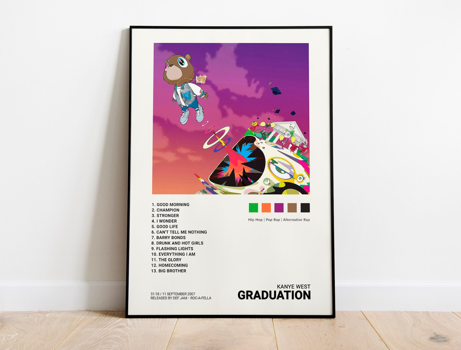 Kanye West - Graduation Album Cover Poster Print